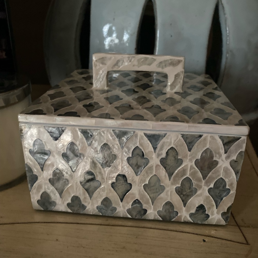 Beautiful Moroccan tile style large jewelry box NWT - Picture 13 of 16